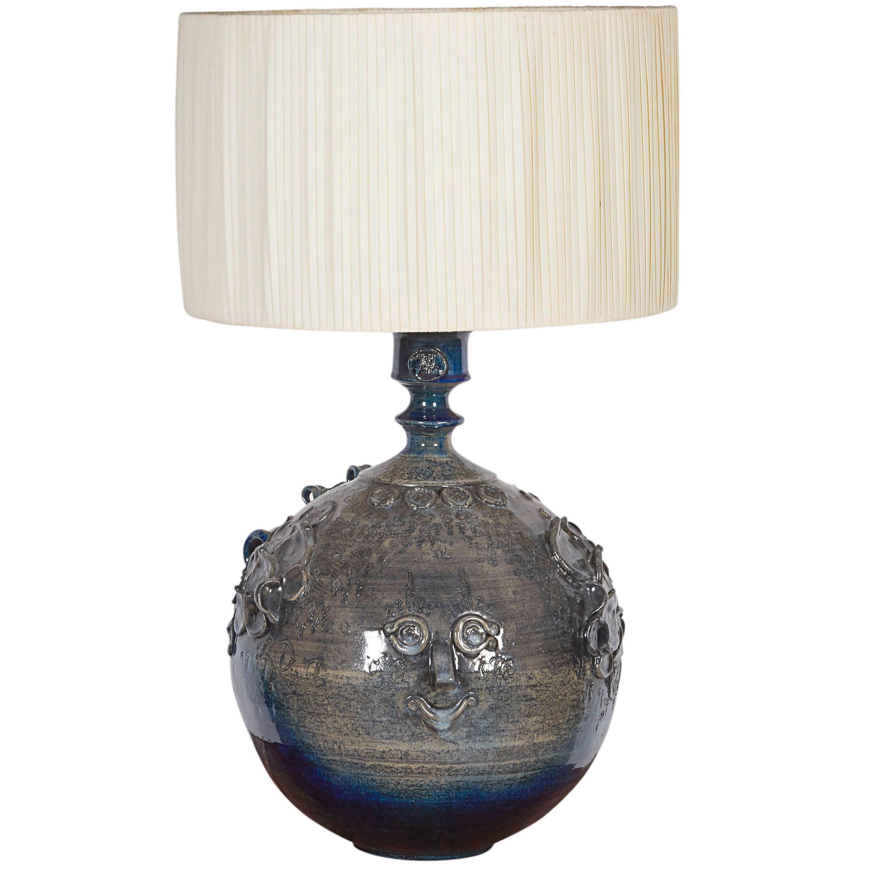 Rosenthal Ceramic Lamp by Bjorn Wiinblad For Sale