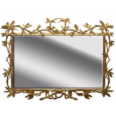 Water Gilded Chippendale Style Landscape Mirror