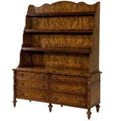 Victorian Style Waterfall Bookcase or Dresser
