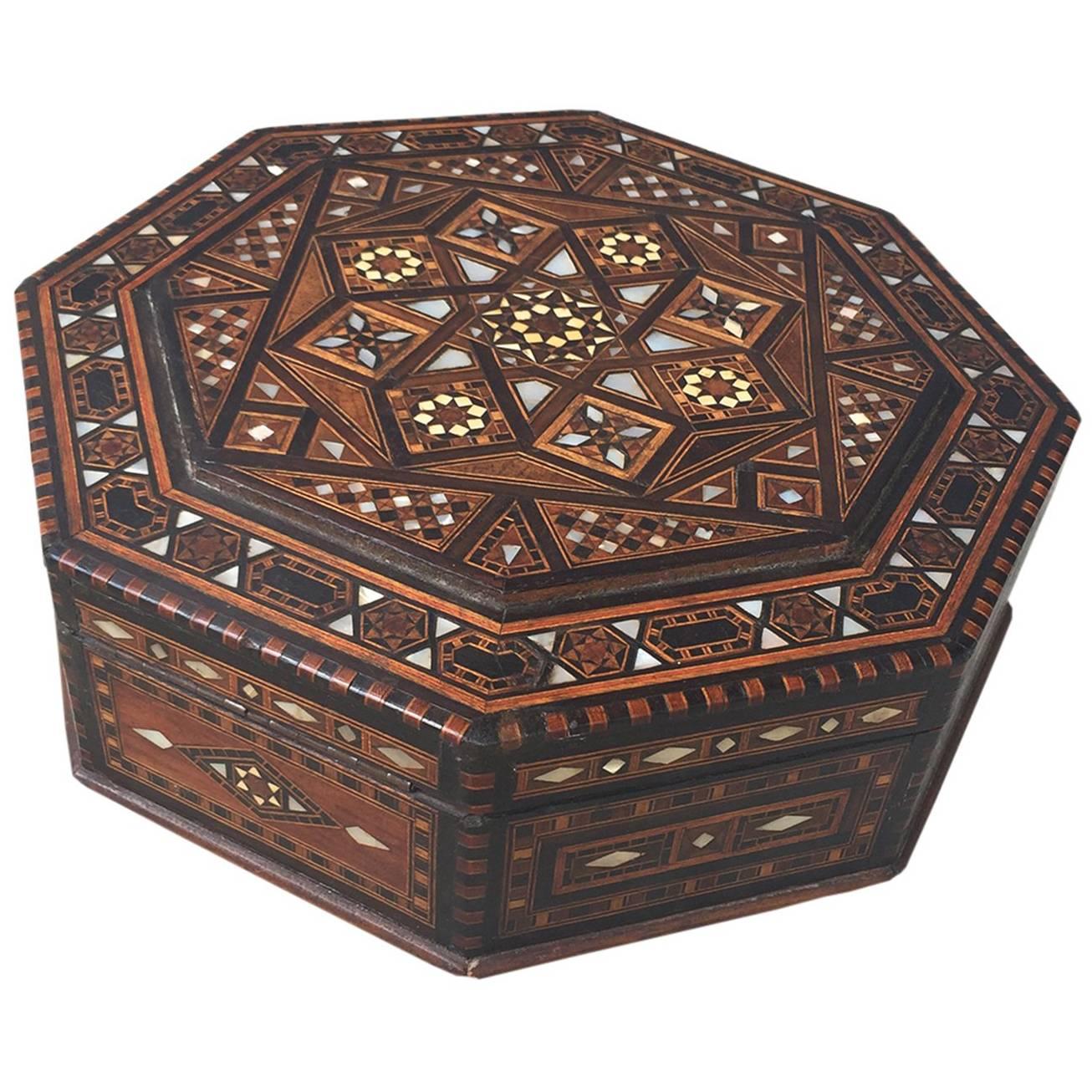 Syrian Octagonal Box, circa 1900