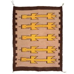 Vintage Navajo Yei Rug Woven by Nelly Nez with the Original Fred Harvey Tag 8