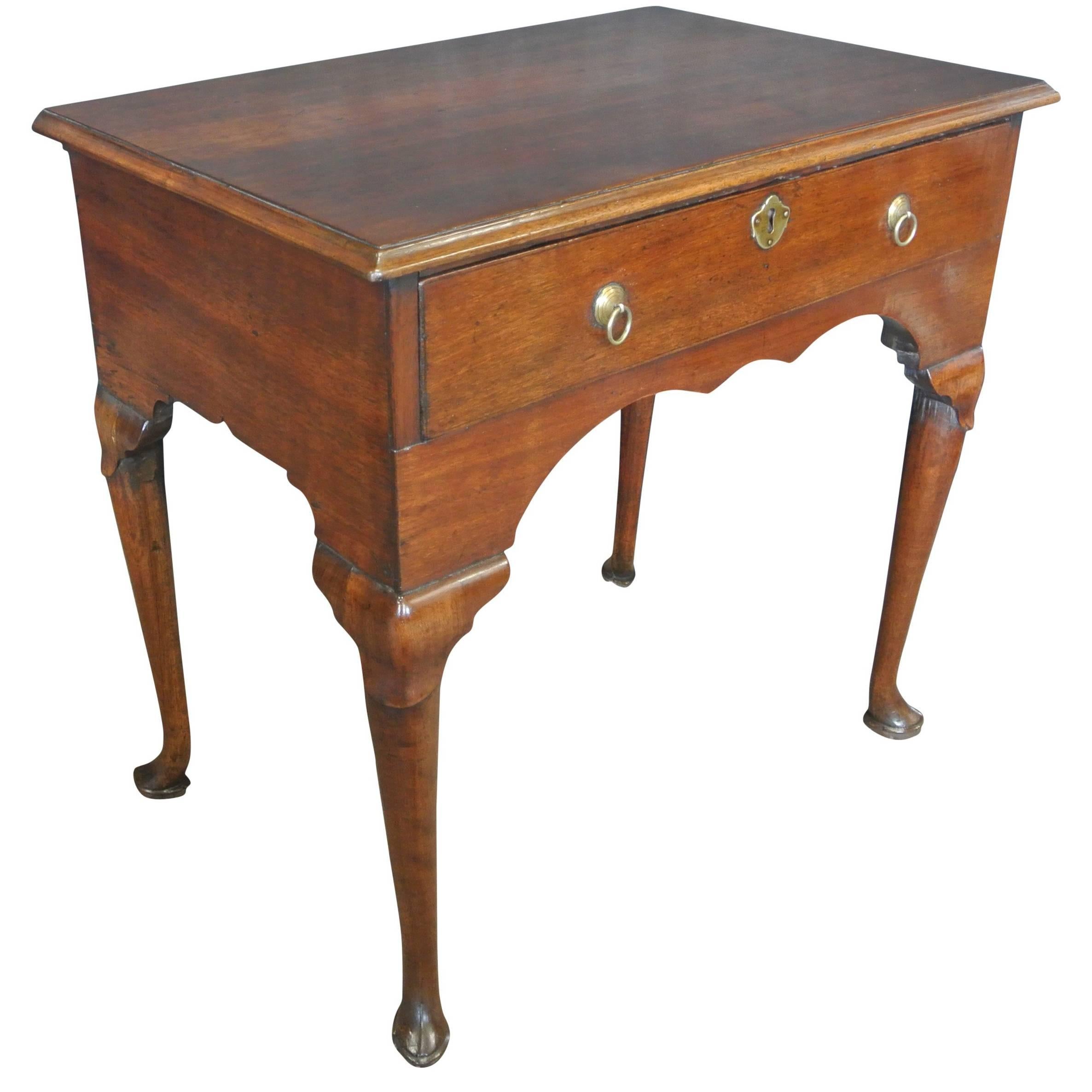 George II Walnut Lowboy