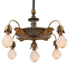 Antique Impressive and Ornate Classical Revival Light with Lion Motif, circa 1910