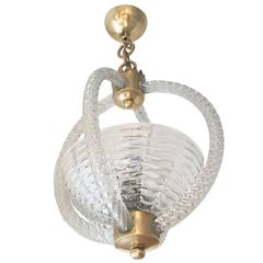 Murano Glass Chandelier Attributed to Barovier 8