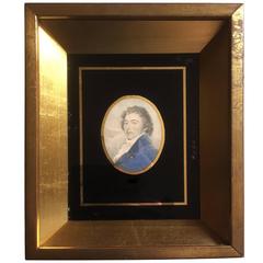 Early 19th Century Hand-Colored Portrait Engraving of a Gentleman 2