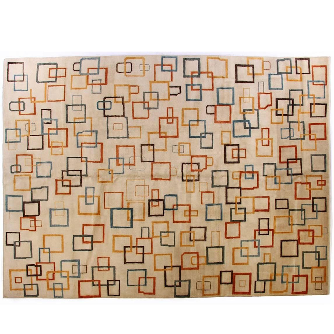 Modernist Scandinavian Wool Rug