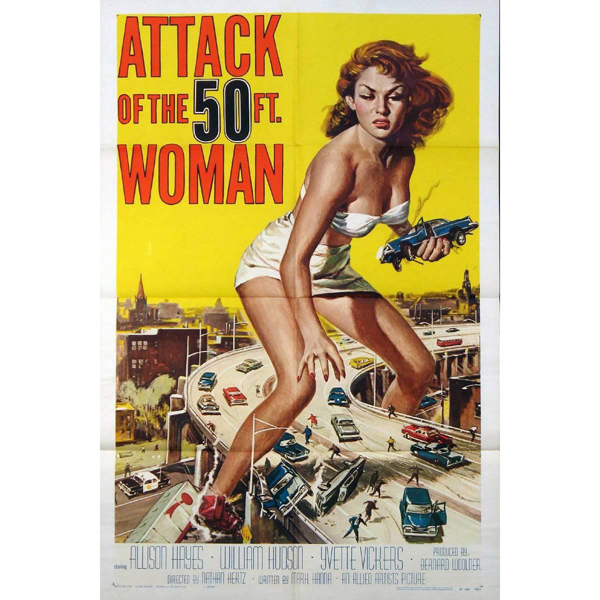 "Attack Of The 50 Ft. Woman" Film Poster, 1958 For Sale