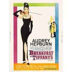 Retro "Breakfast at Tiffany's" Film Poster, 1961