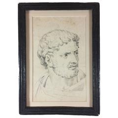 Portrait Drawing of Antoninus Pius 4