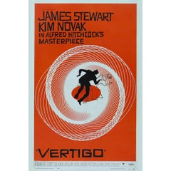 Vintage "Vertigo" Film Poster, 1958