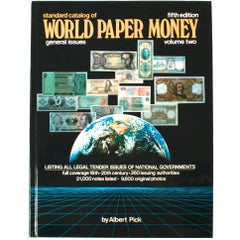 Vintage Standard Catalogue of World Paper Money by Albert Pick