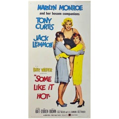 Vintage "Some like It Hot" Film Poster, 1959