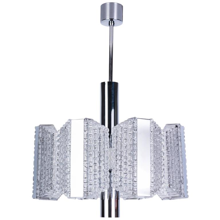 mid century drum chandelier