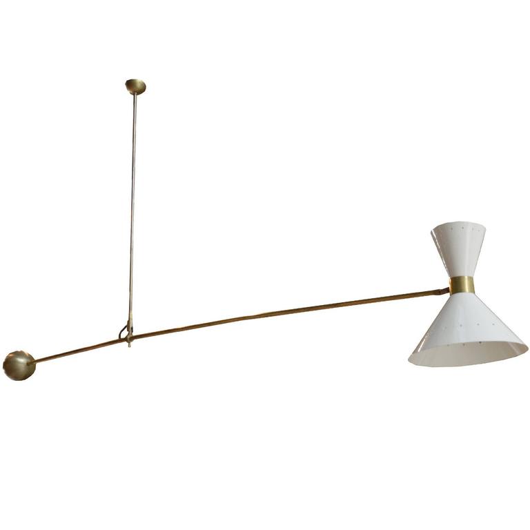 French MidCentury Light Fixture For Sale at 1stDibs