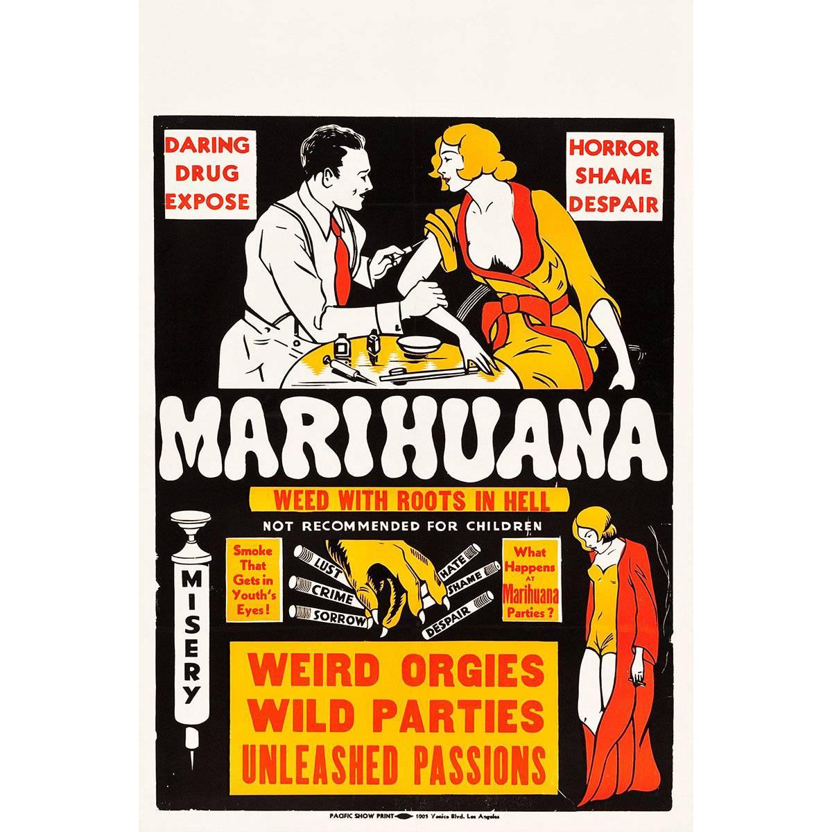 "Marihuana" Film Poster, 1936 For Sale