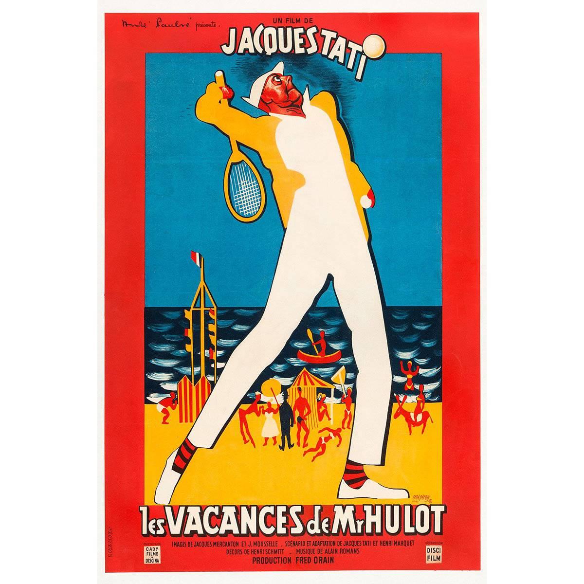 "Les Vacances De M. Hulot" Film Poster, 1953 For Sale