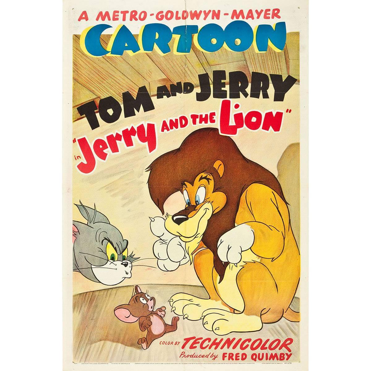 "Jerry And The Lion" Film Poster, 1950 For Sale