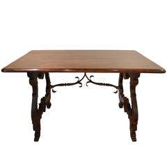 19th Century, Spanish Walnut Refectory Table