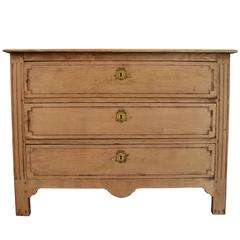 19th Century Bleached Oak French Commode 19th Century Bleached Oak French Commode