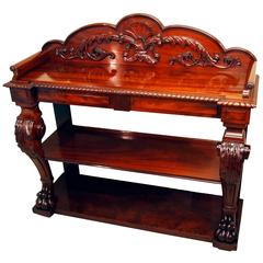 Antique Mahogany Buffet 8
