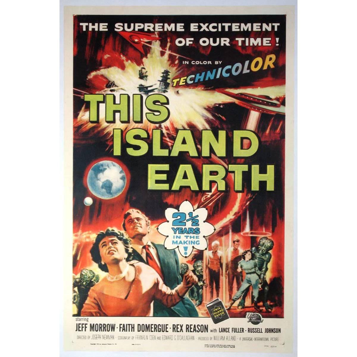 "This Island Earth" Film Poster, 1955 For Sale