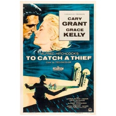 Vintage "To Catch A Thief" Film Poster, 1955