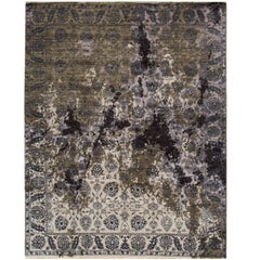 Fine Looking Contemporary Rose Wood Rug