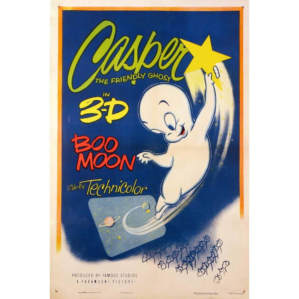 "Boo Moon Casper The Friendly Ghost" Film Poster, 1954 For Sale
