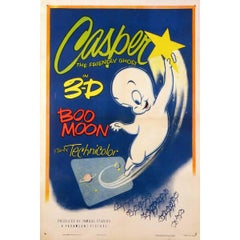 Vintage "Boo Moon Casper The Friendly Ghost" Film Poster, 1954