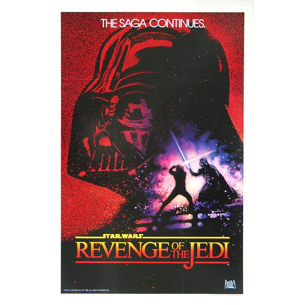 "Revenge Of The Jedi" Film Poster, 1983 For Sale