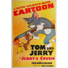 Vintage "Tom And Jerry" Film Poster, 1941