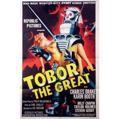 Retro "Tobor The Great" Film Poster, 1954