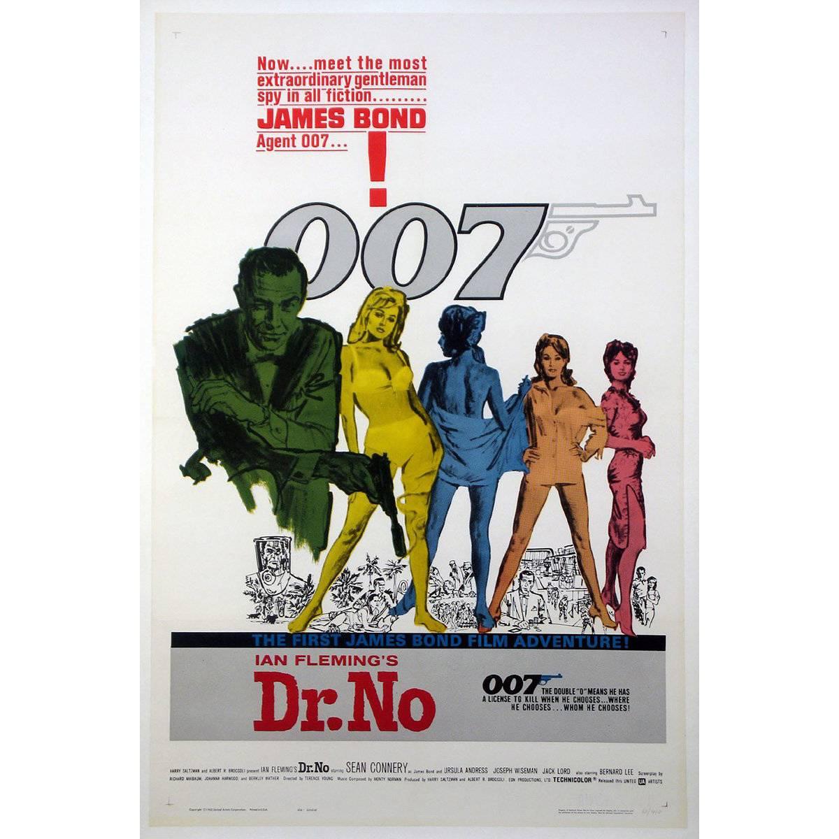 "Dr. No" Film Poster, 1962