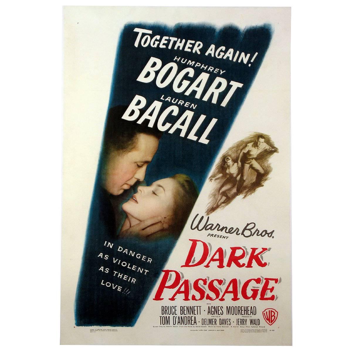 Affiche du film « Dark Passage » (L'enfer de nuage), 1947 en vente