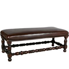 Baroque Style Walnut Bench