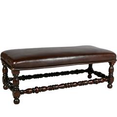 Baroque Style Walnut Bench