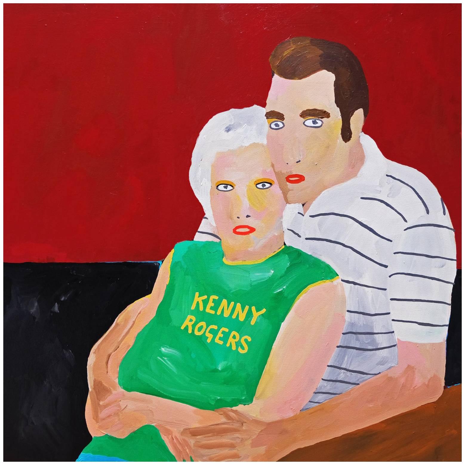 'Hopelessly Devoted' Portrait Painting by Alan Fears Pop Art