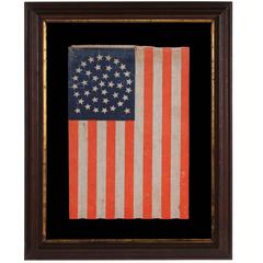 38 Star Flag with Stars in a Beautiful Medallion Configuration with Two Outliers 2