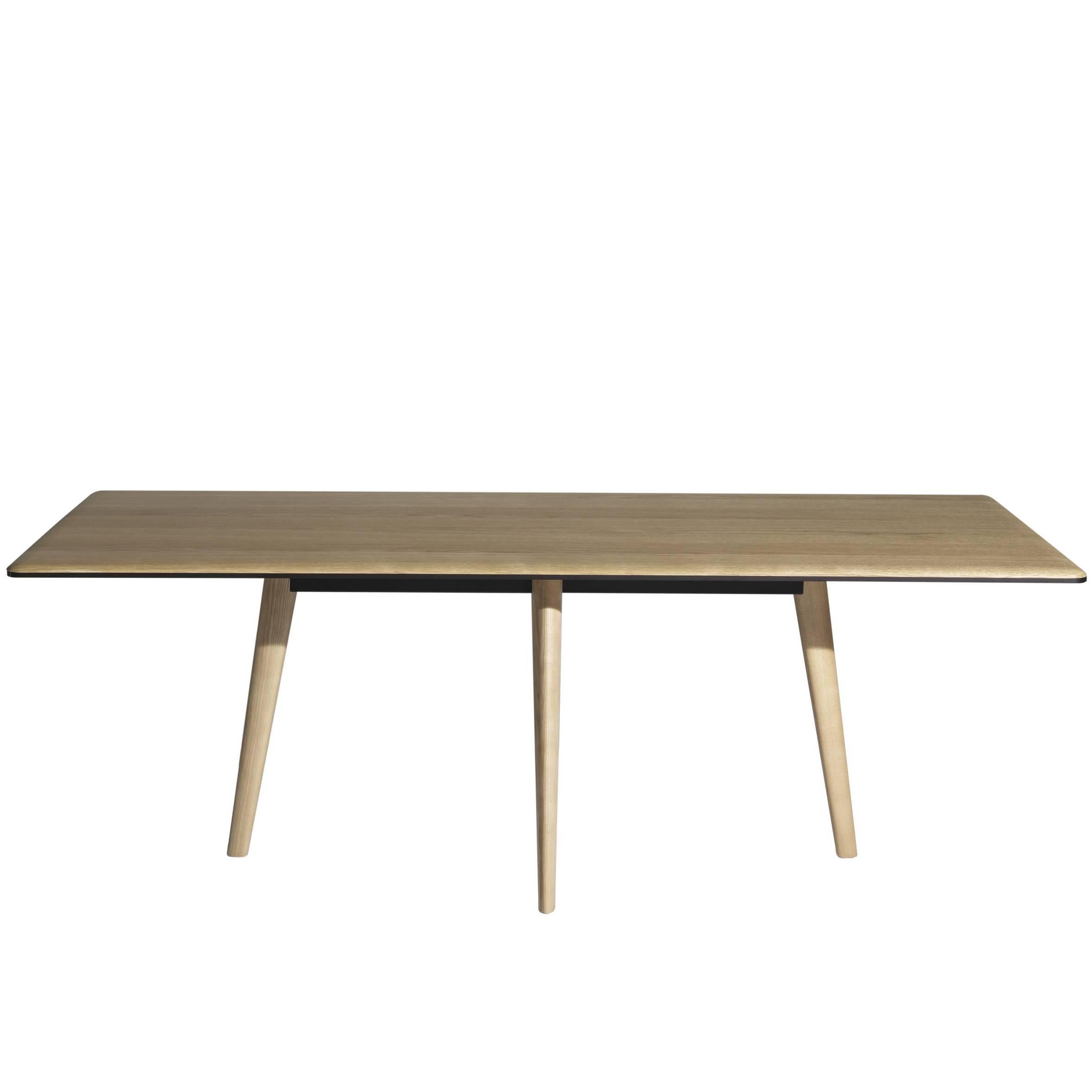 "François" Natural or Ebonized Oak Top Table by Lievore Altherr for Driade