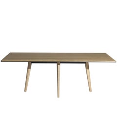 "François" Natural or Ebonized Oak Top Table by Lievore Altherr for Driade