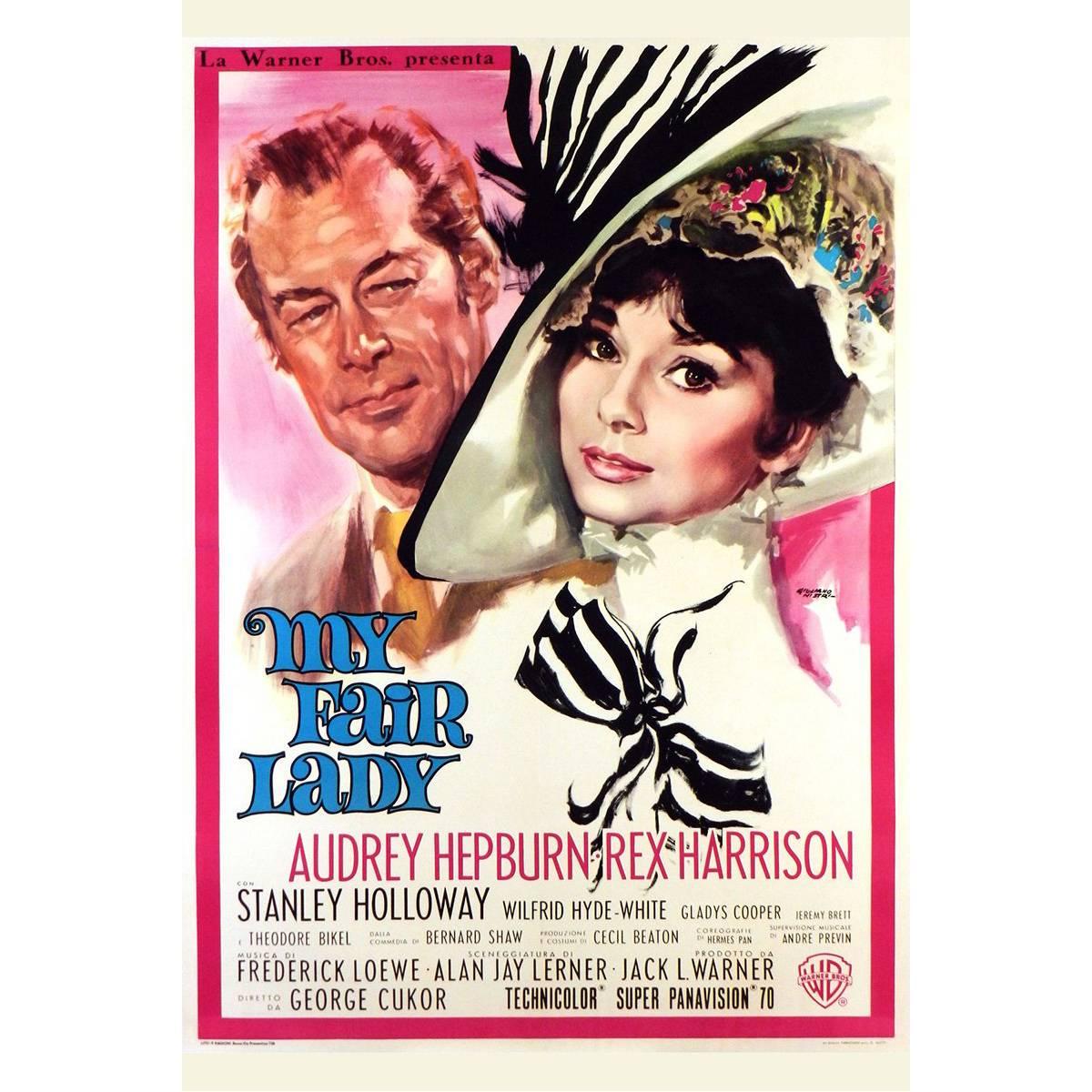 US Musical My Fair Lady Audrey Hepburn Rex Harrison French Film Trade Card 