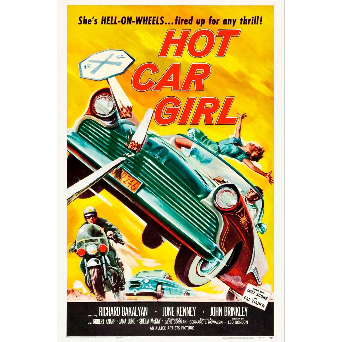 "Hot Car Girl" Film Poster, 1958 For Sale