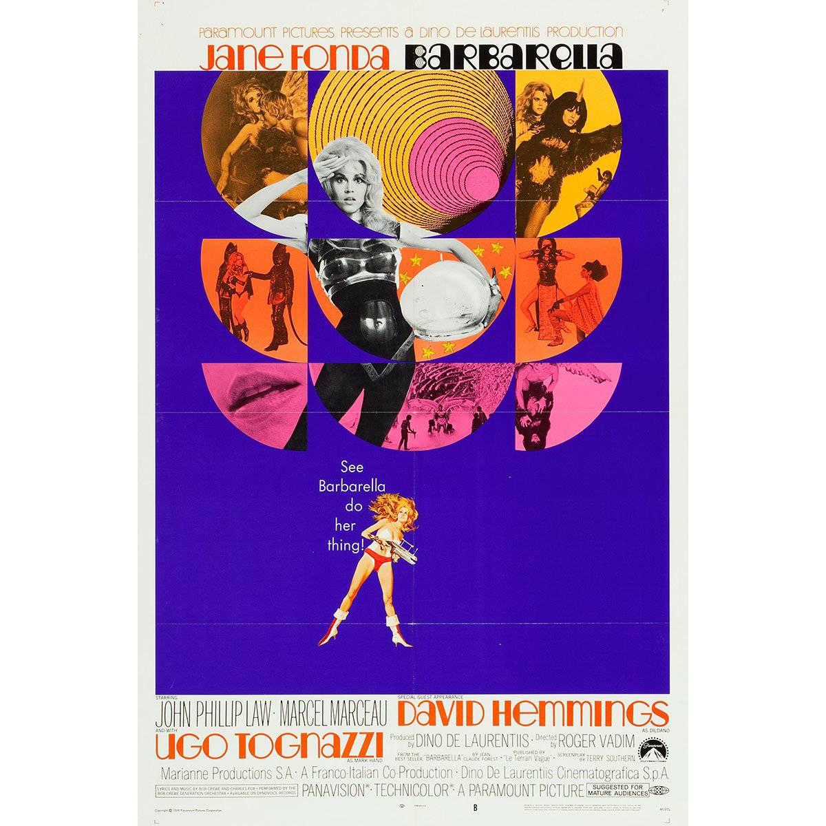 "Barbarella" Film Poster, 1968 For Sale