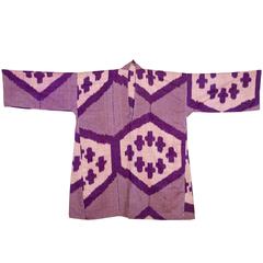 Early 20th Century Central Asian Ikat Shirt