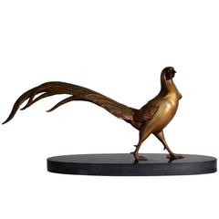 Art Deco Bronze Pheasant, circa 1920