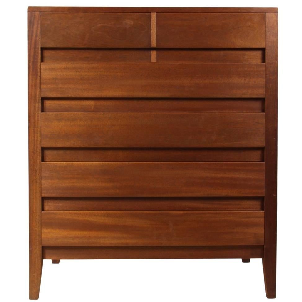 Mid-Century Teak Chest of Drawers by Golden Key