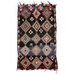 Boho Chic Vintage Berber Moroccan Rug with Tribal Style 1