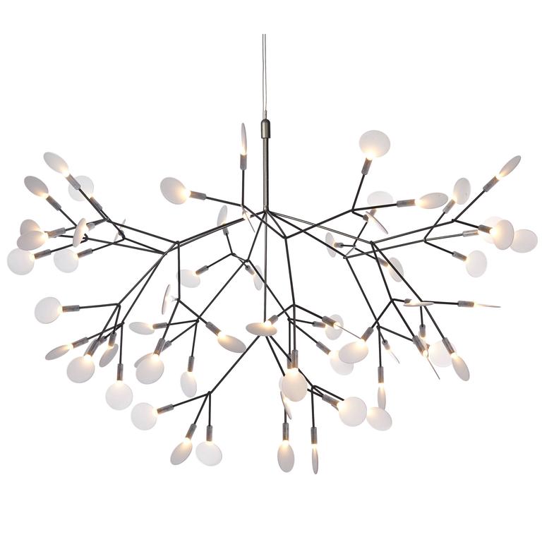 Moooi Heracleum Ii Suspension Led Light Fixture In Copper Or Nickel Moooi Heracleum Ii Suspension Led Light Fixture In Copper Or Nickel For