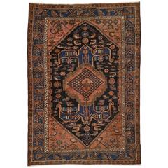 Antique Persian Hamadan Rug with Modern Tribal Style 6