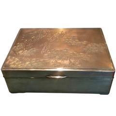 Japanese Silver Box, Meiji Period